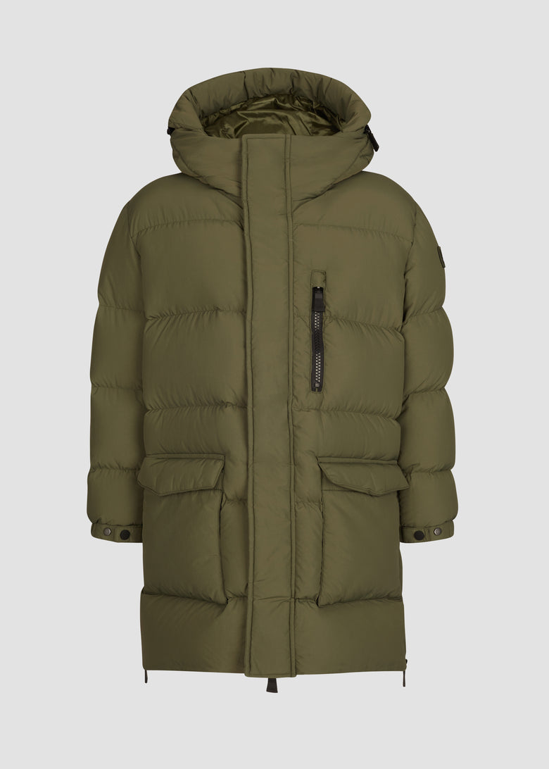 hooded down parka