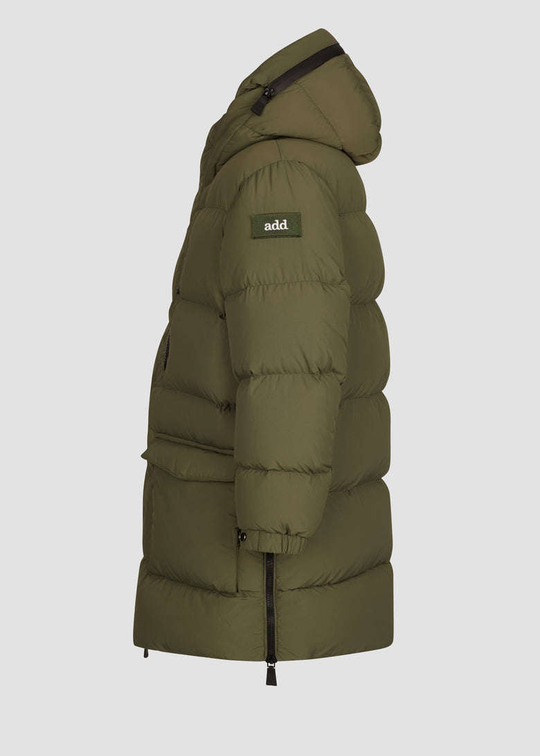 hooded down parka