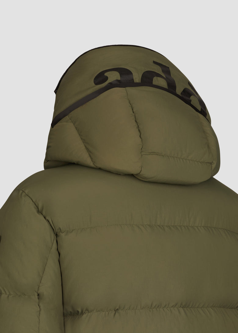hooded down parka