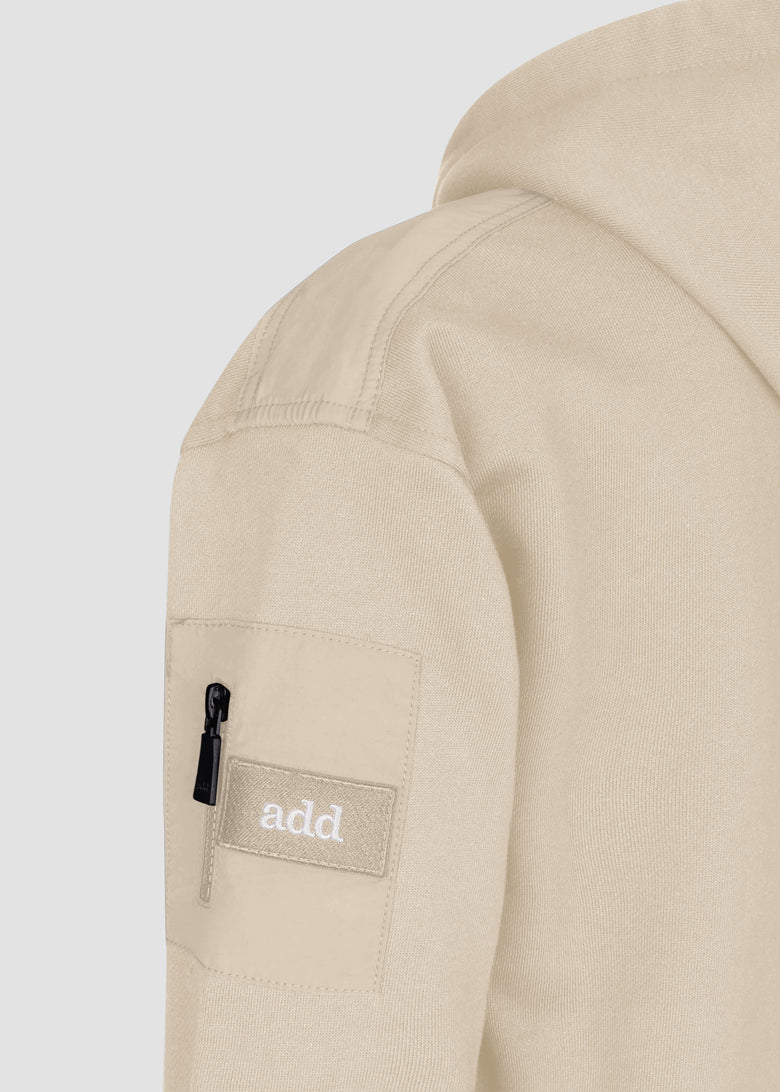 hooded sweatshirt with zip