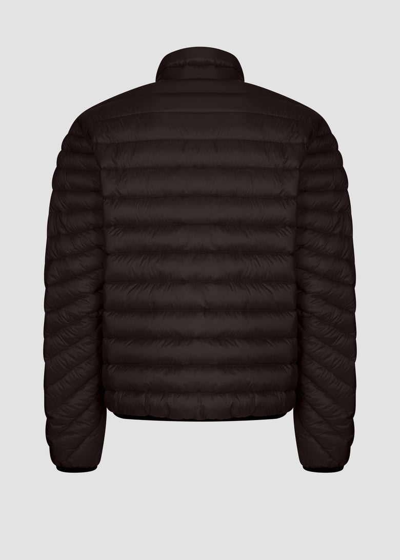 down jacket with sunrise quilt