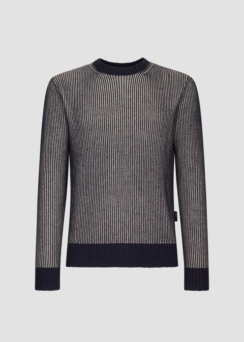 MAGLIA IN DOUBLE SIDE RIB