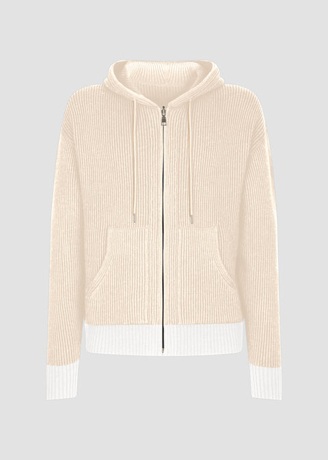 CARDIGAN IN DOUBLE SIDE RIB