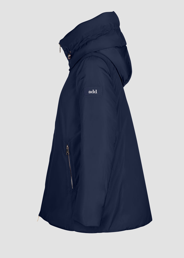 A-SHAPE IN NYLON BRIGHT WITH HOOD