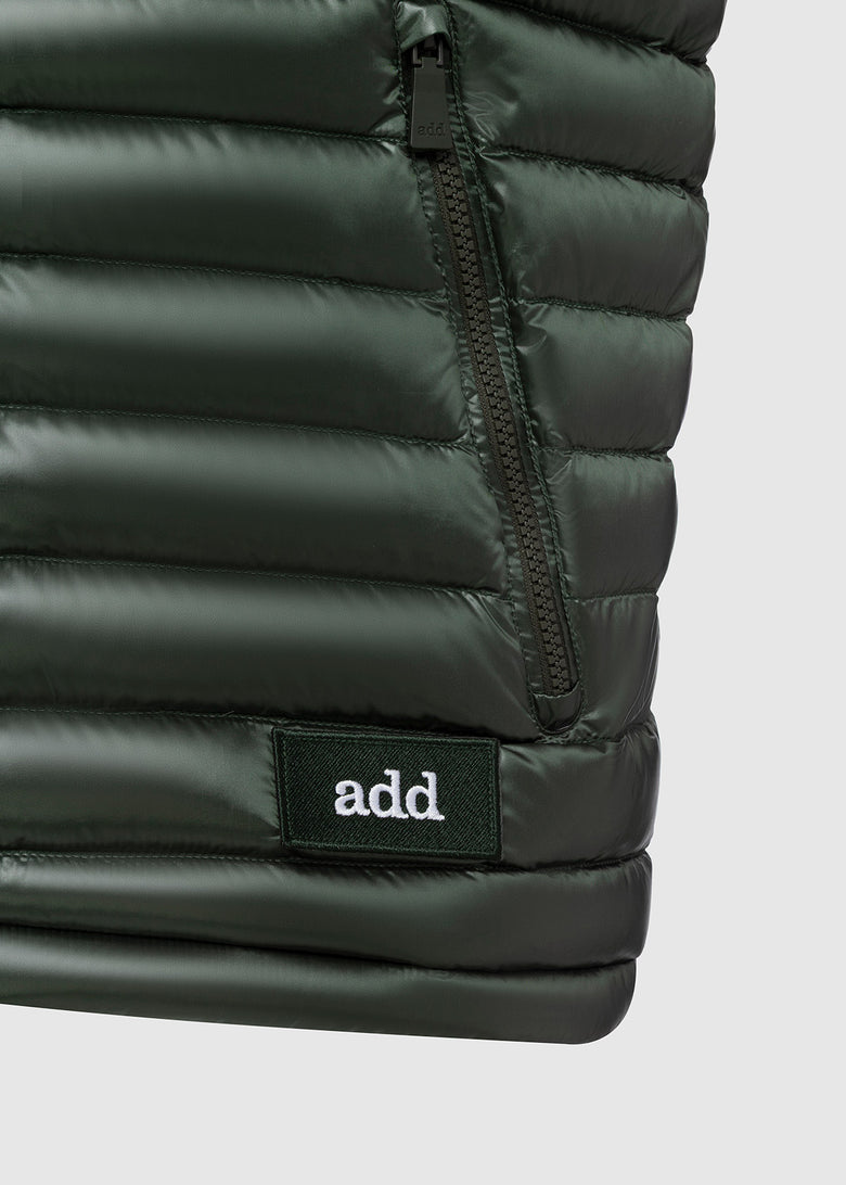 bimaterial waistcoat with logo on the back