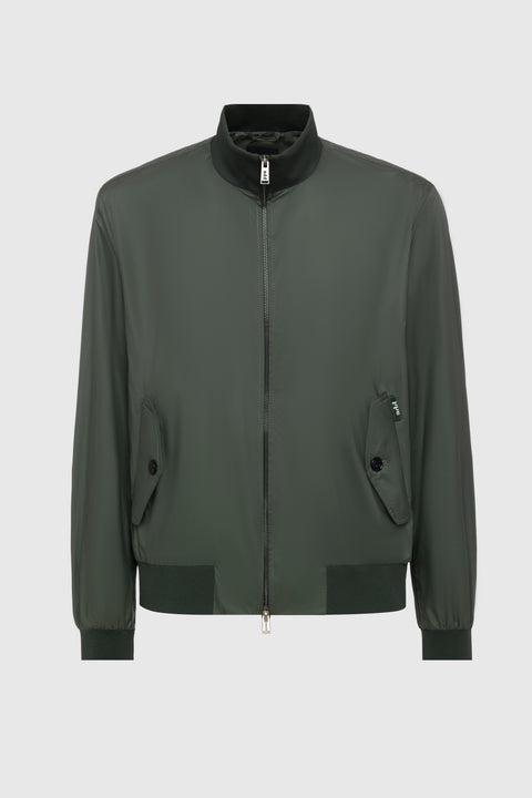 LIGHTWEIGHT BOMBER JACKET WITH KNITTED DETAILS