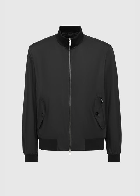LIGHTWEIGHT BOMBER JACKET WITH KNITTED DETAILS
