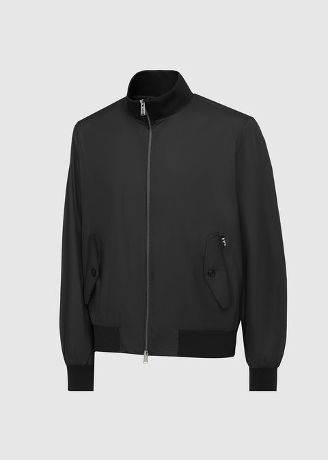 LIGHTWEIGHT BOMBER JACKET WITH KNITTED DETAILS