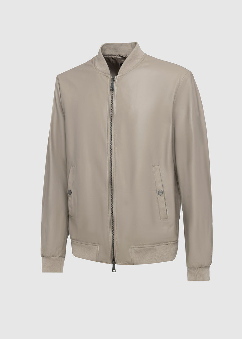 leather bomber