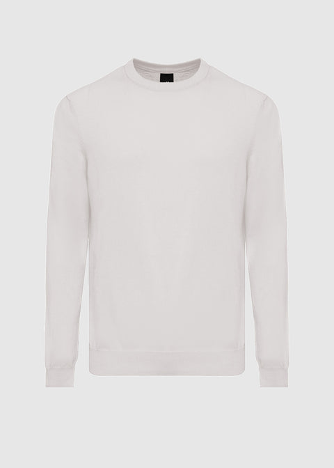 CREW NECK COTTON SWEATER