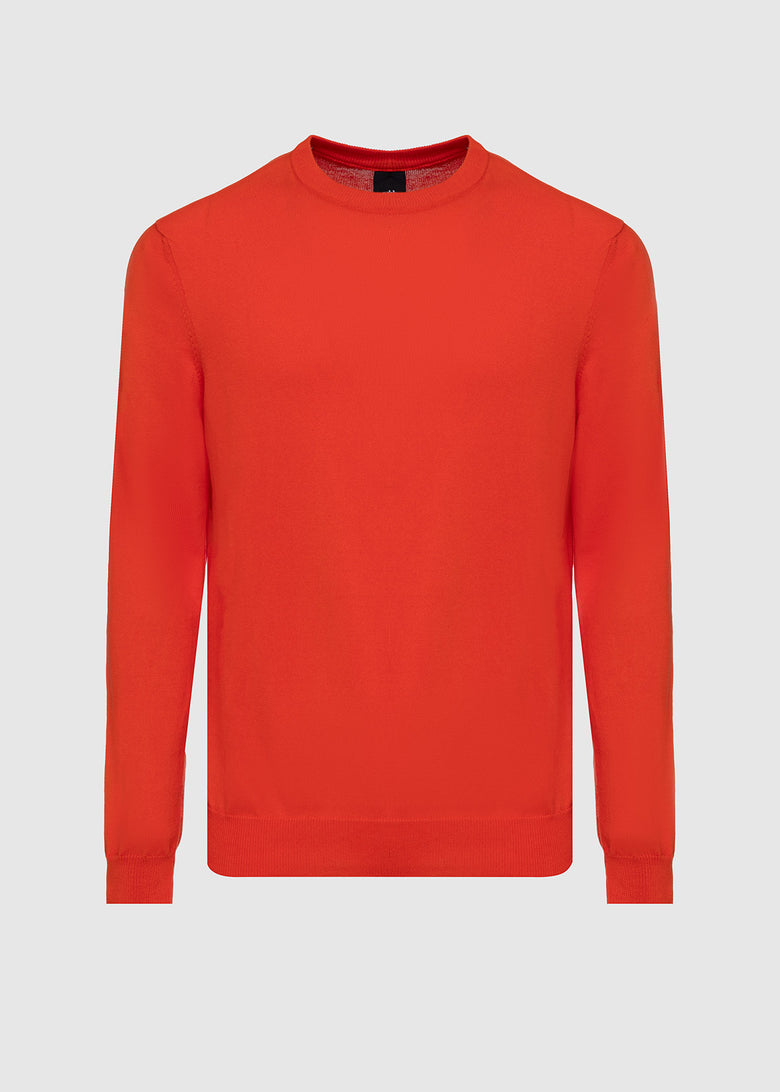 crew neck cotton sweater