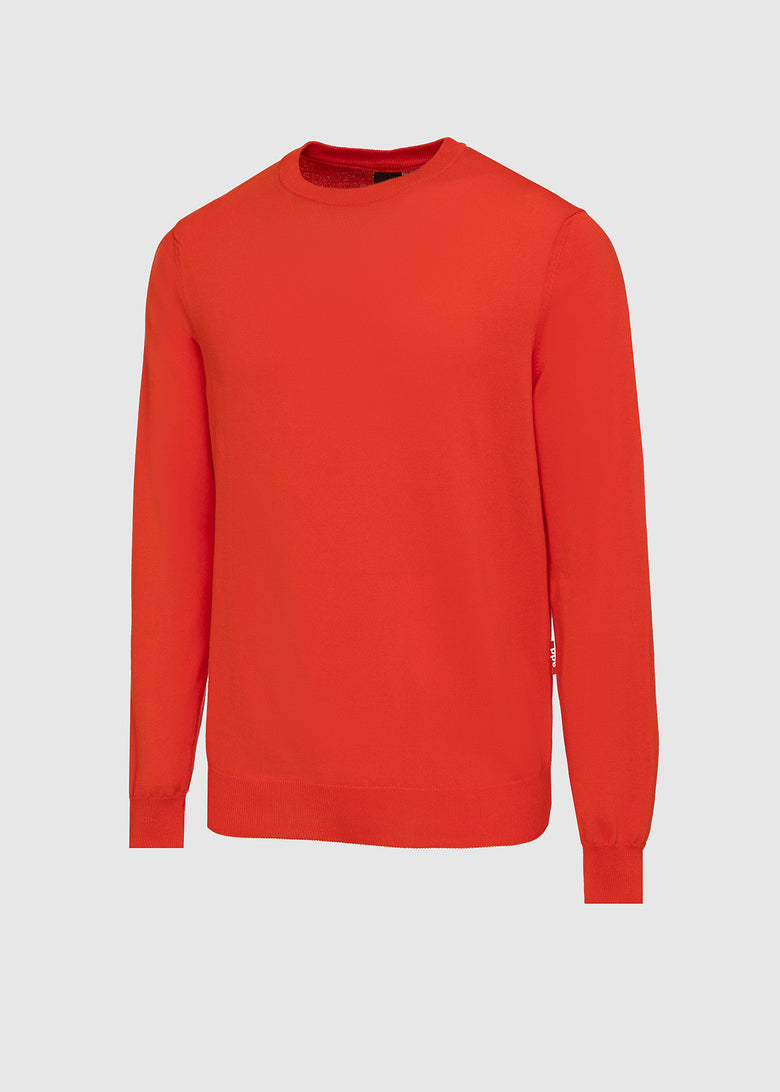 crew neck cotton sweater