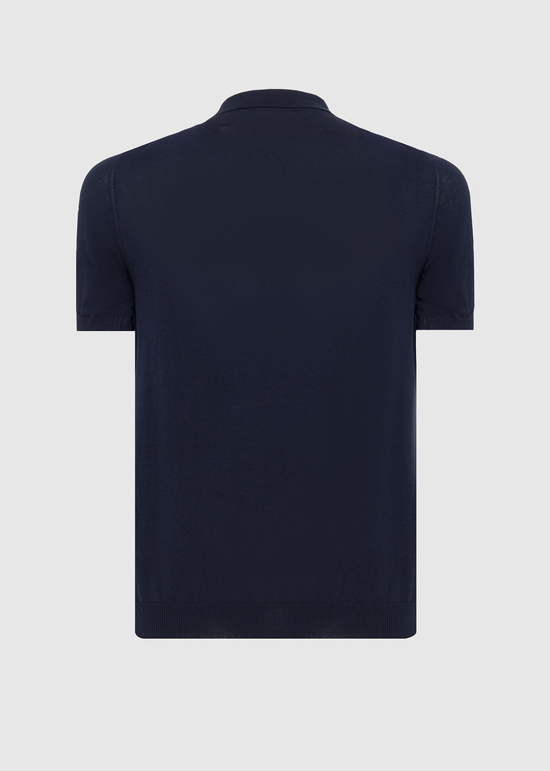 lightweight knitted polo