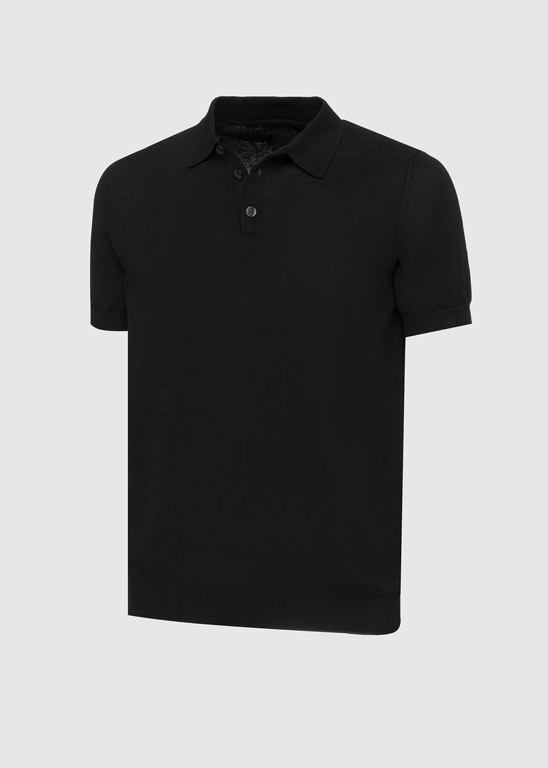 lightweight knitted polo