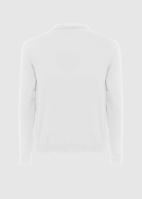 LONG SLEEVE POLO SHIRT IN LIGHTWEIGHT KNITTED