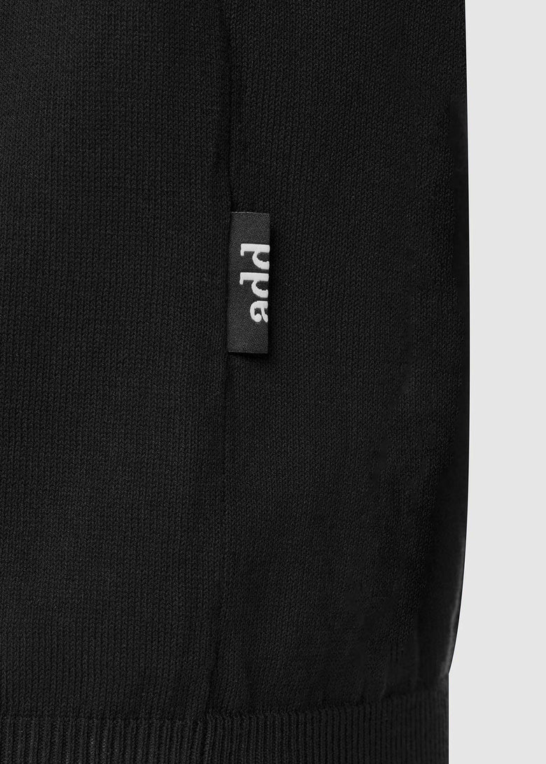 long sleeve polo shirt in lightweight knitted