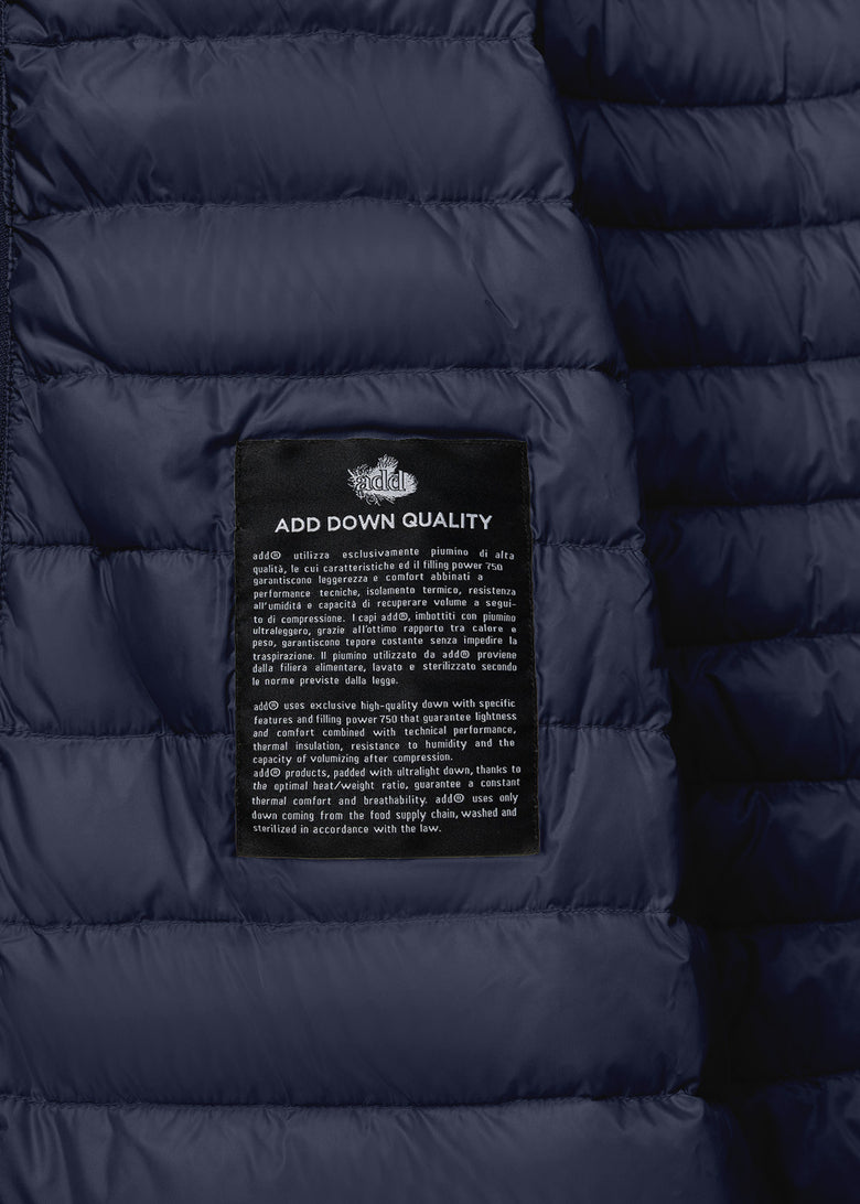 smooth padded parka with belt