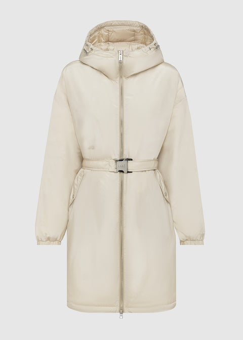 SMOOTH PADDED PARKA WITH BELT