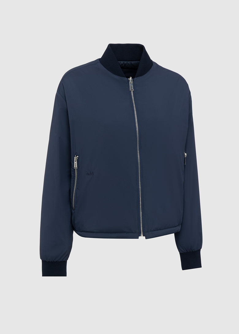 down bomber jacket reversible