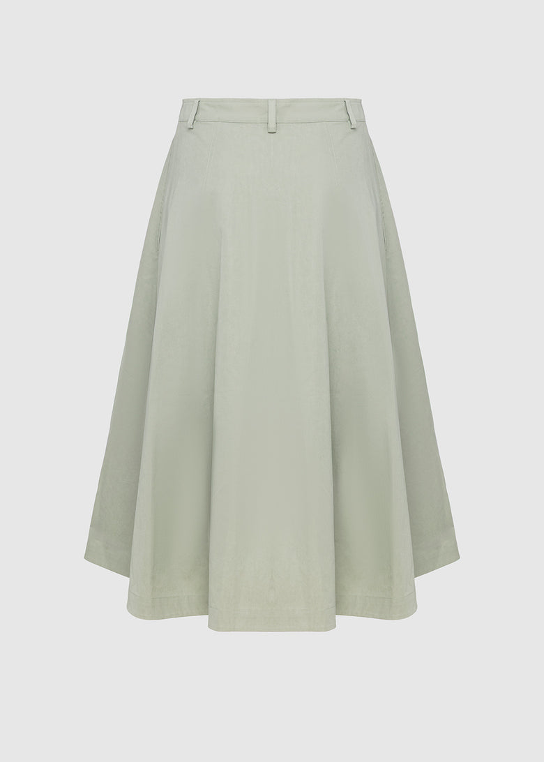 midi wide skirt