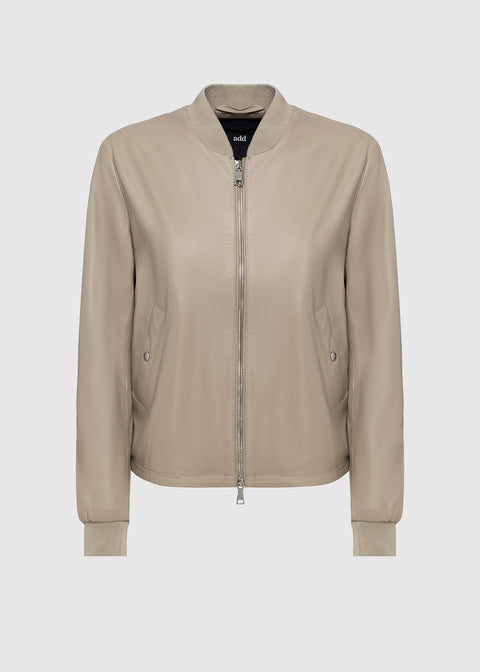 LEATHER BOMBER