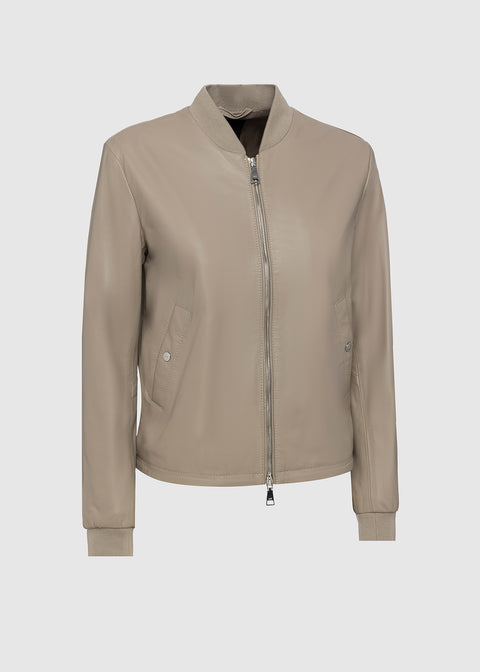 LEATHER BOMBER