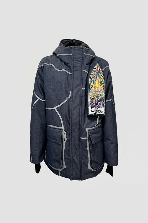 HOODED PARKA WITH DOWN PADDING