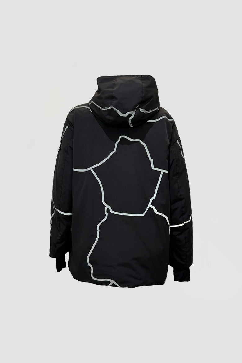 hooded parka with down padding