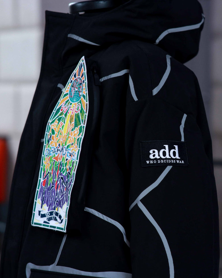 hooded parka with down padding