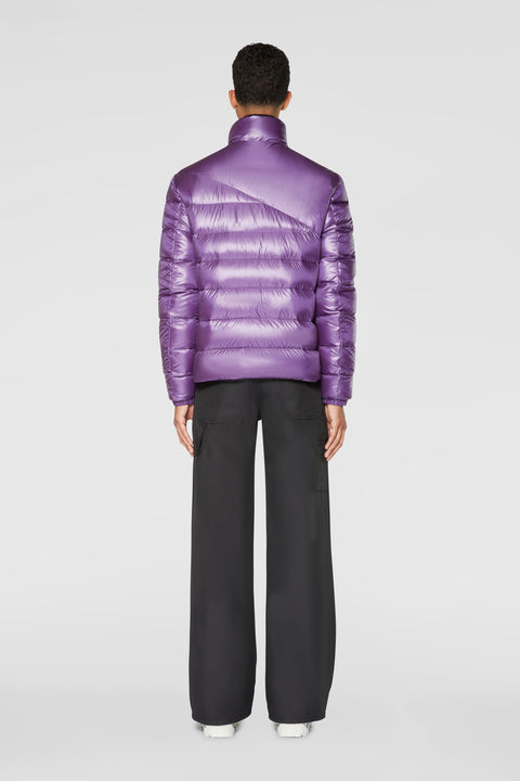 Biker jacket with down padding