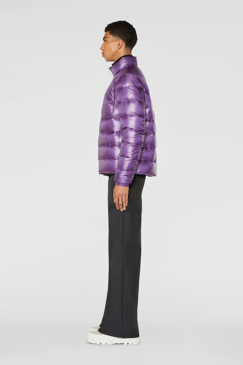 Biker jacket with down padding