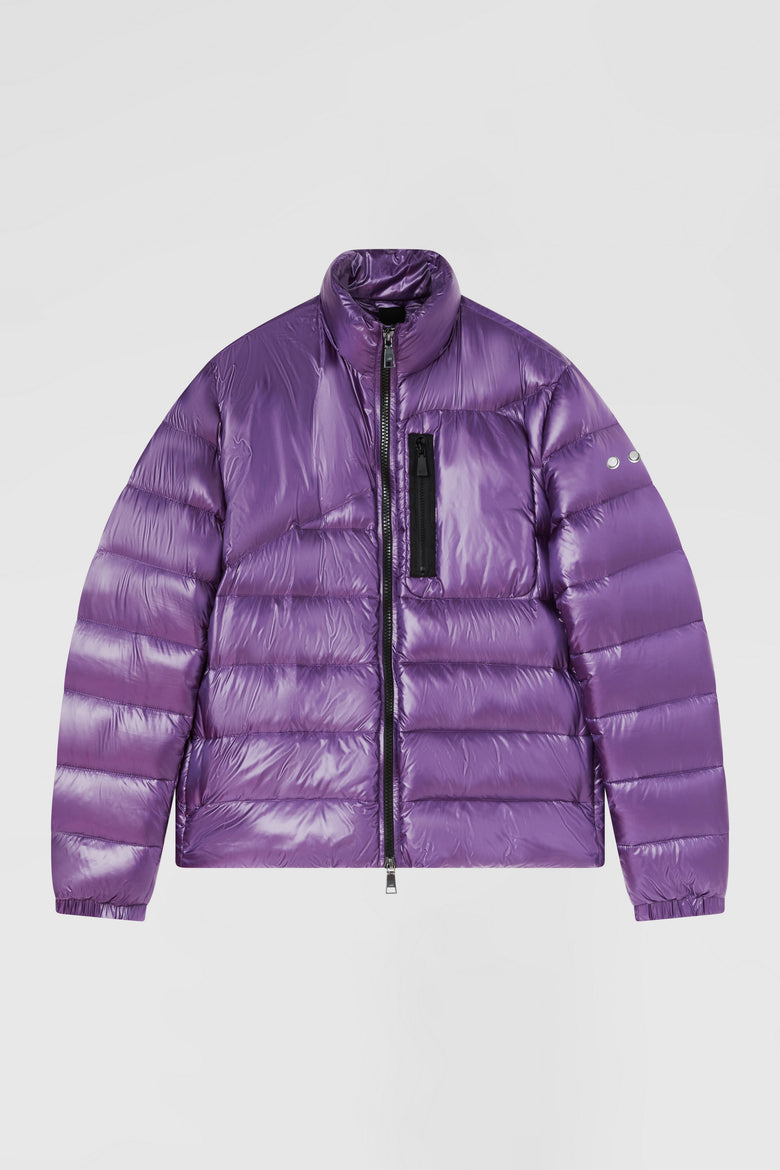 Biker jacket with down padding