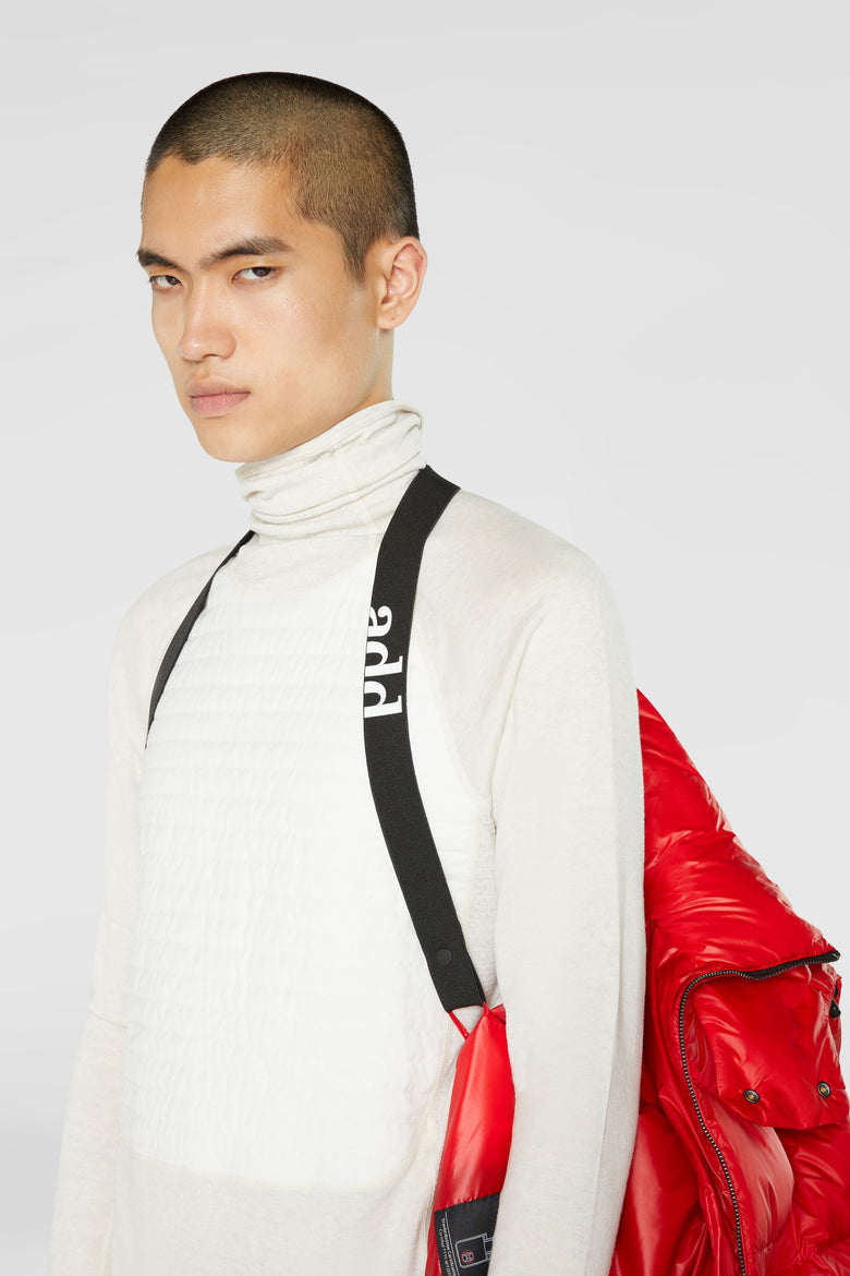 Down padded coat with detachable hood