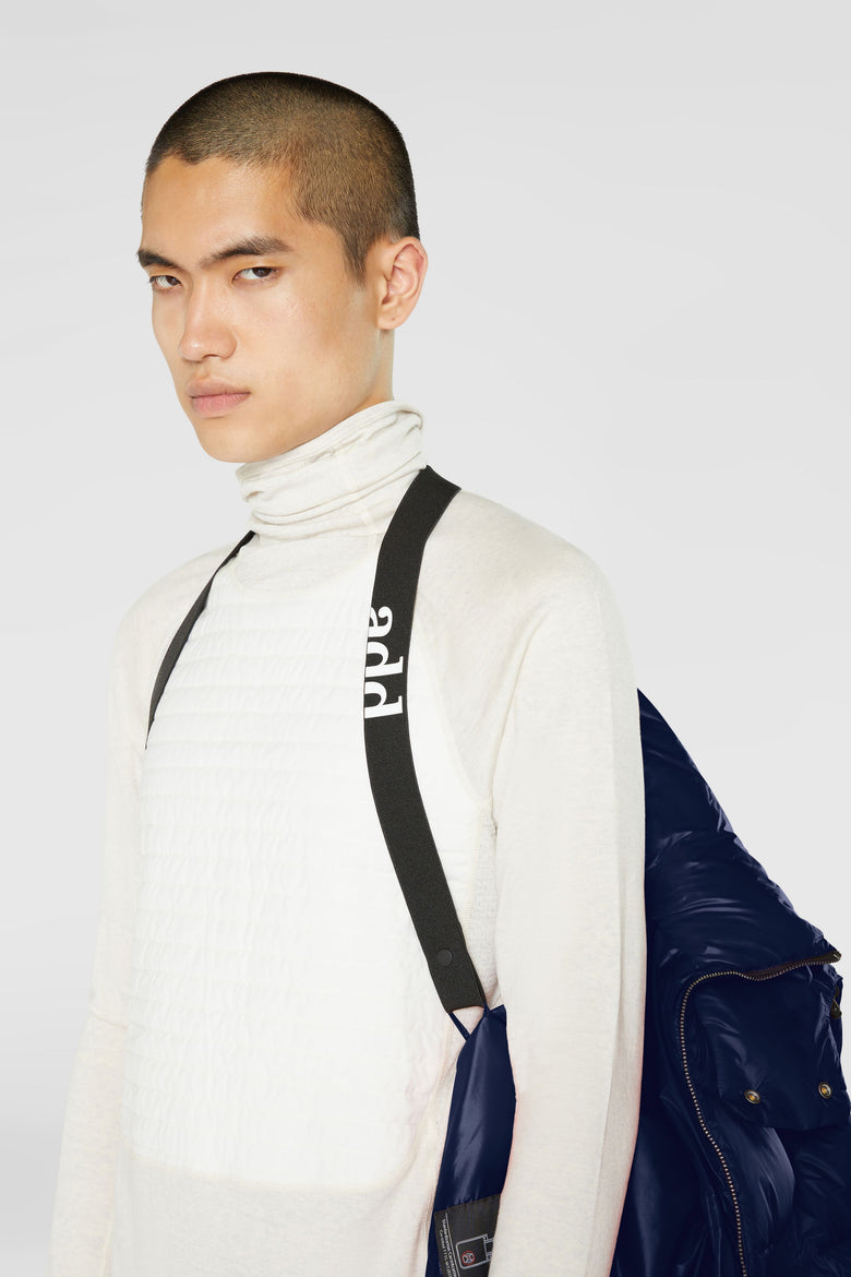 Down padded coat with detachable hood