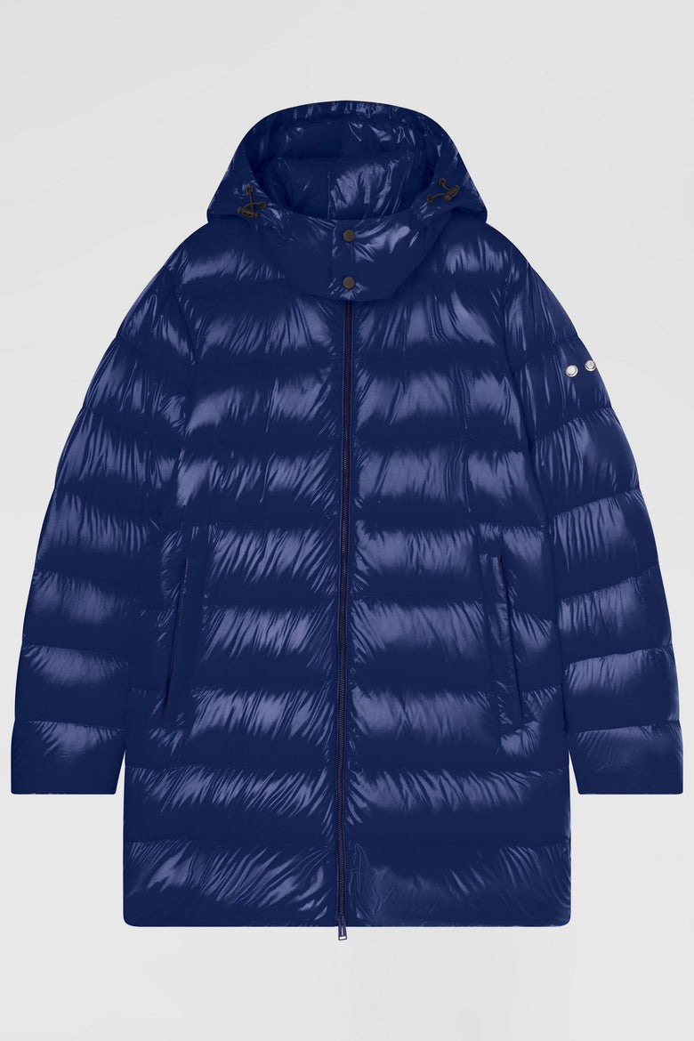 Down padded coat with detachable hood