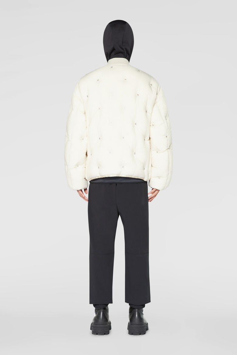 Down bomber with all-over snaps