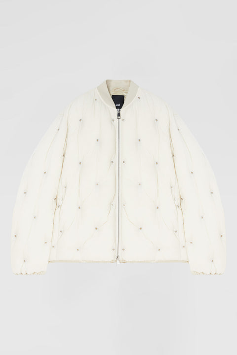 Down bomber with all-over snaps