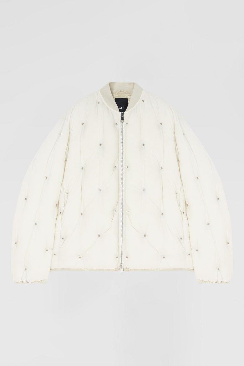 Down bomber with all-over snaps