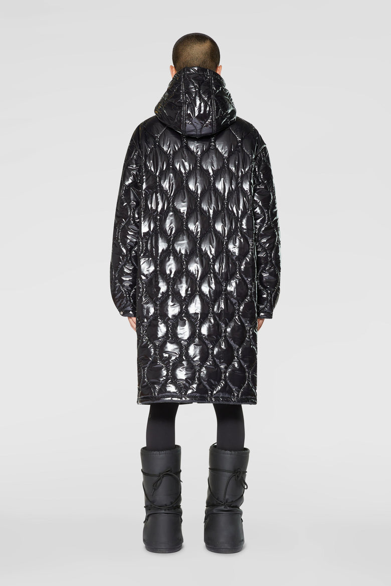 Cappotto in ovatta con cappuccio staccabile
