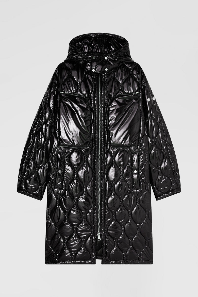 Cappotto in ovatta con cappuccio staccabile