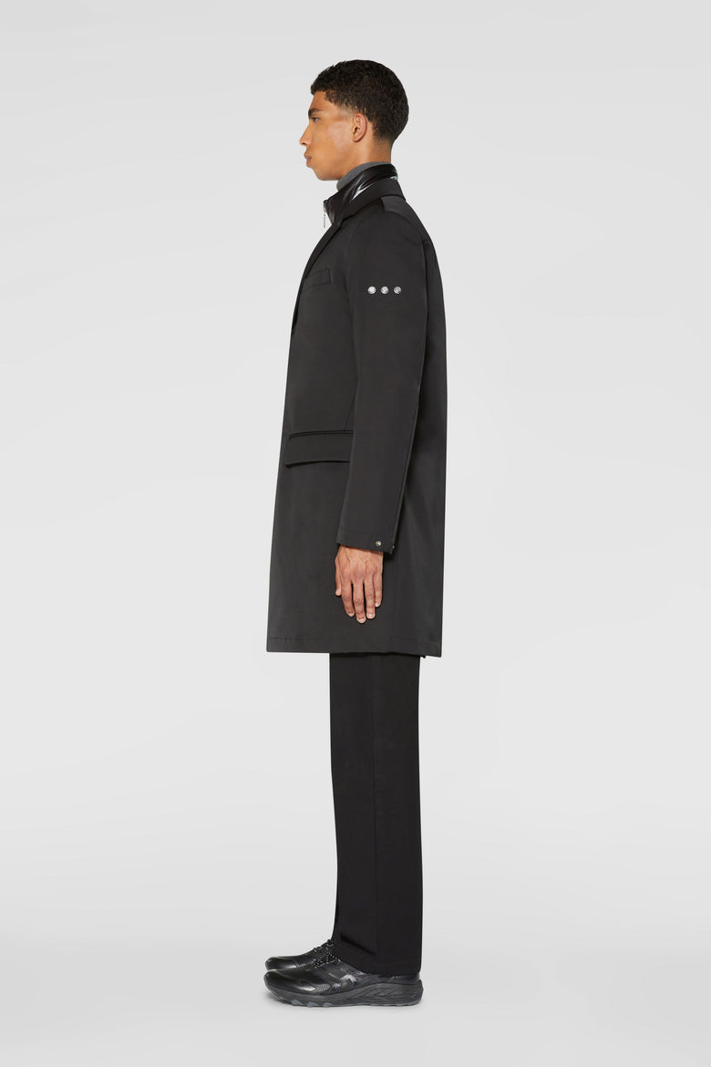 Twin jacket: raincoat with inner down jacket