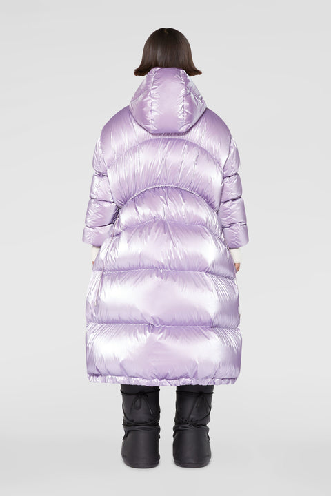 Over down coat with hood