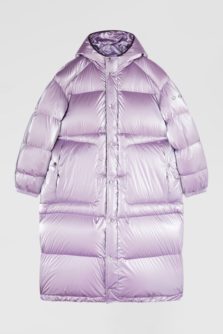 Over down coat with hood