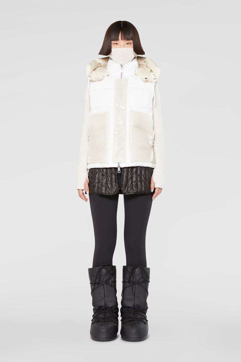 Down Vest Detachable Hood