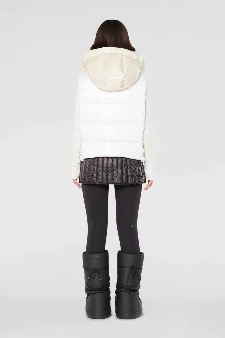 Down Vest Detachable Hood