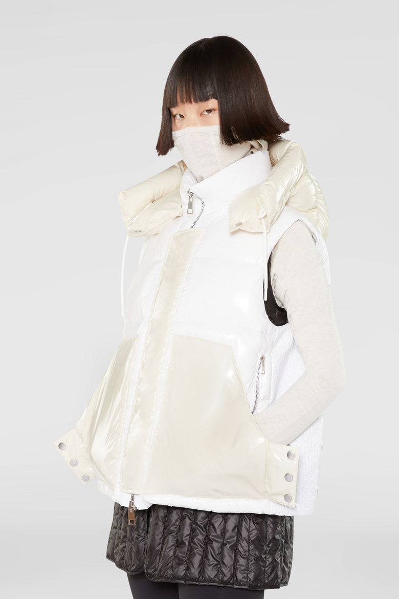 Down Vest Detachable Hood
