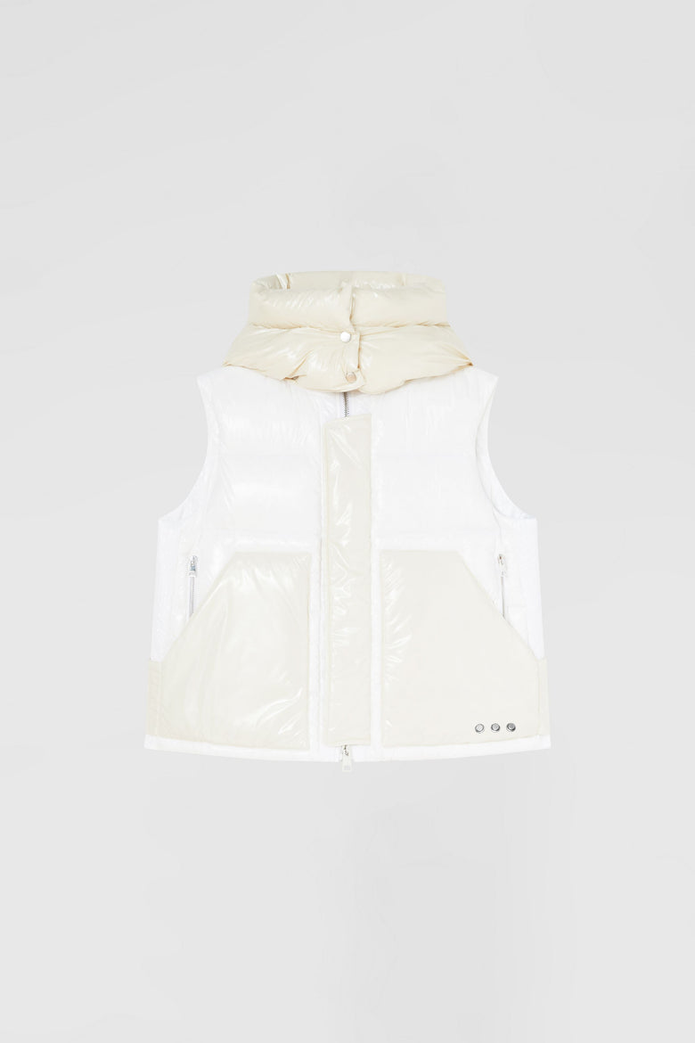 Down Vest Detachable Hood