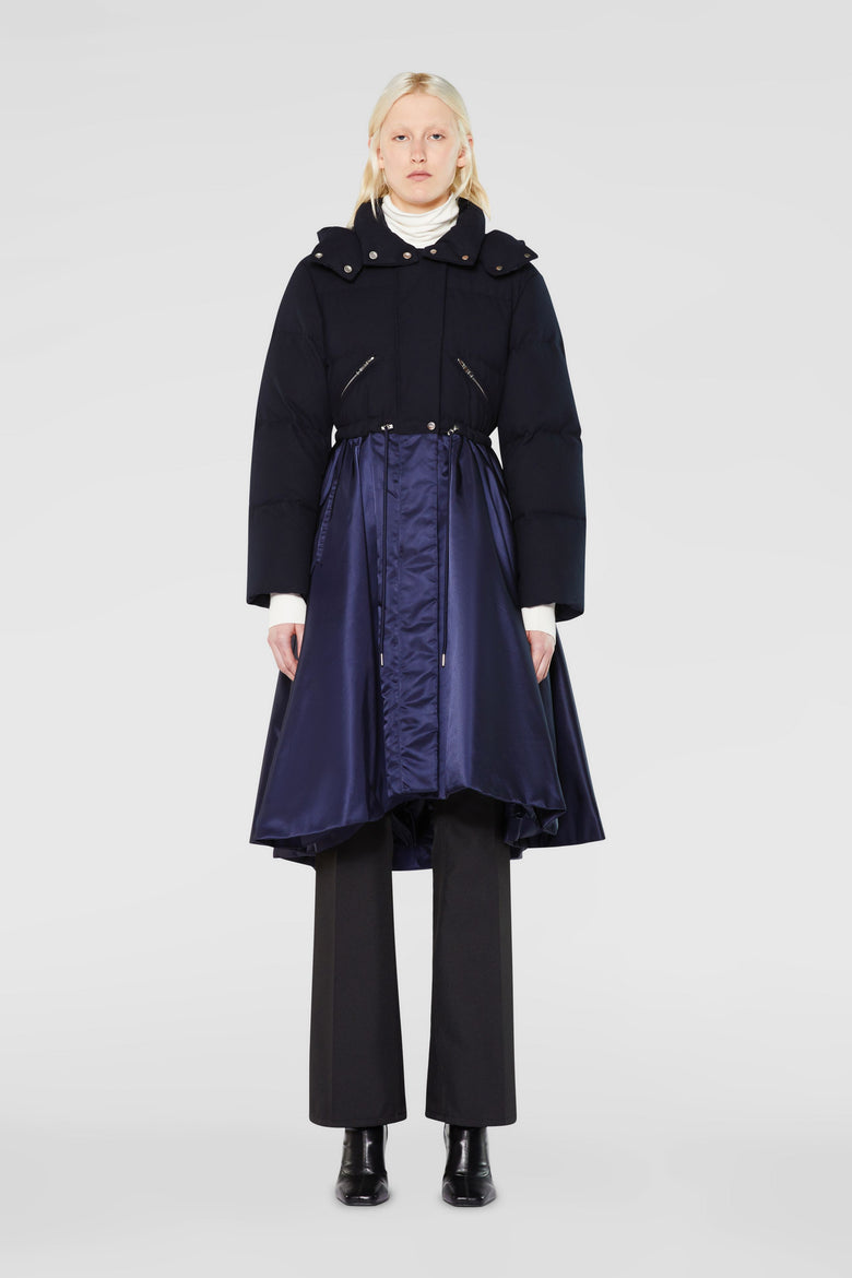 Padded parka with detachable hood