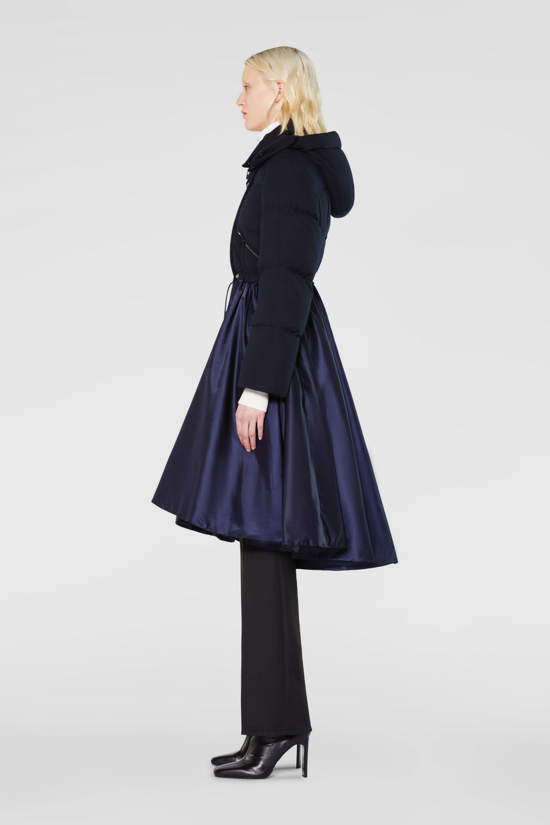 Padded parka with detachable hood