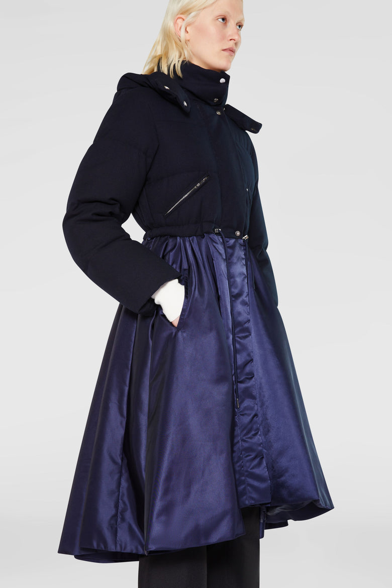 Padded parka with detachable hood